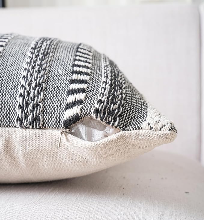 Boho Lumbar Pillow Covers 14x36 Long, Farmhouse Decorative Couch Pillow Cases - Image 3