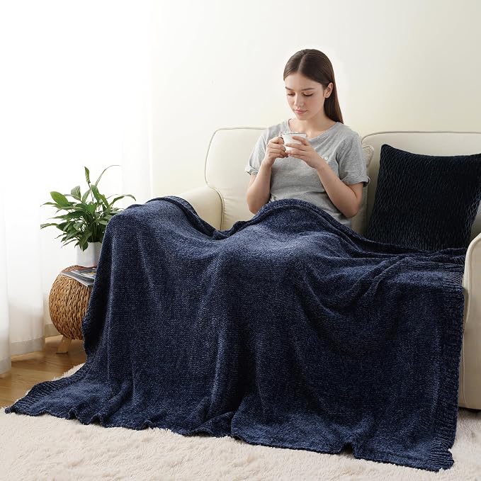 BATTILO HOME Navy Throw Blanket - Image 6