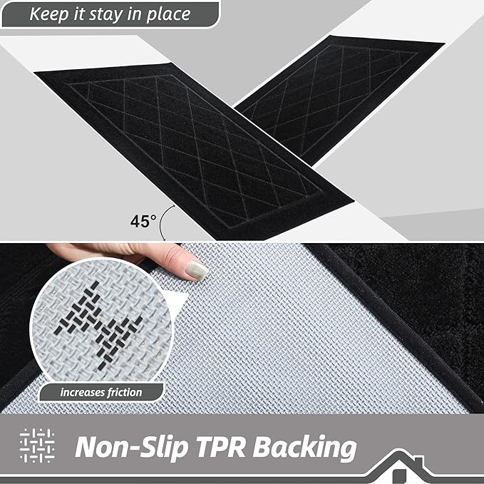 BEQHAUSE Dirt Trapper Door Mat 32" x 72", Doormat Non-Slip Entryway Rugs - Image 5