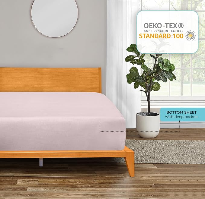 ROYALE LINENS 300 Thread Count 100% Long Staple Combed Cotton Fitted Sheet King - Image 7