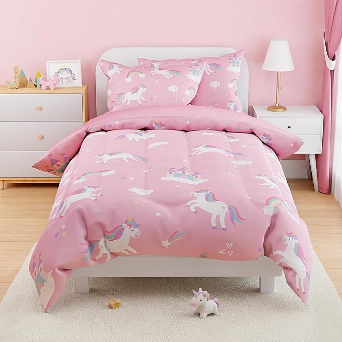 SANDJEST Unicorn Comforter Set Full Size 98x86in - Image 6