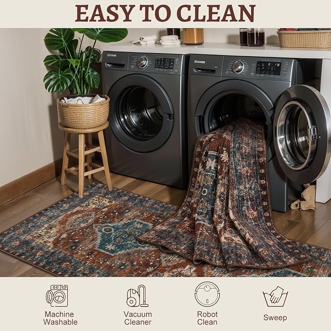 Tangsoo 2.6x8 Washable Runner Rug - Image 3