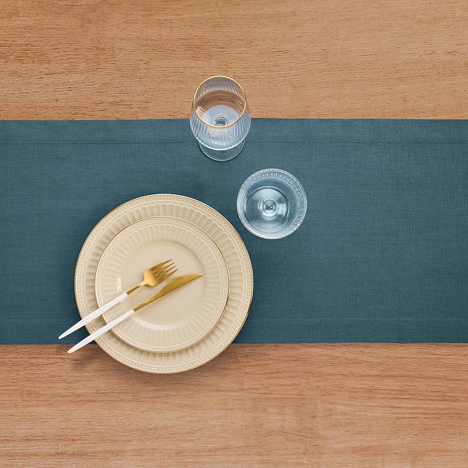 Solino Home Linen Table Runner 120 Inches Long - Image 3