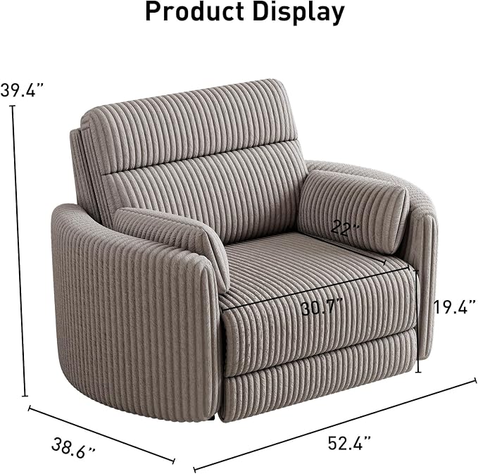 Bonzy Home Oversized Electric Recliner Chair - Image 2