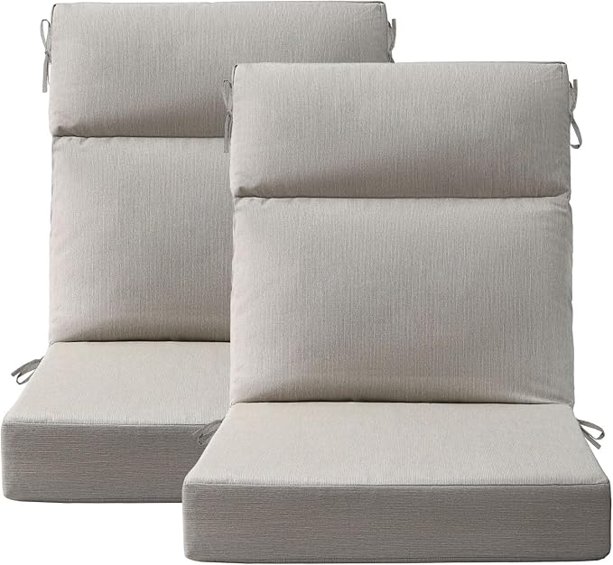 Sunbrella Outdoor Separate High Back Cushion Seat Pads, Rocking Chairs by Unimatta