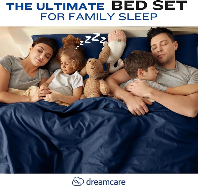 DREAMCARE California King Sheet Sets – 4 pcs Cooling Sheets – up to 21” Deep - Image 9