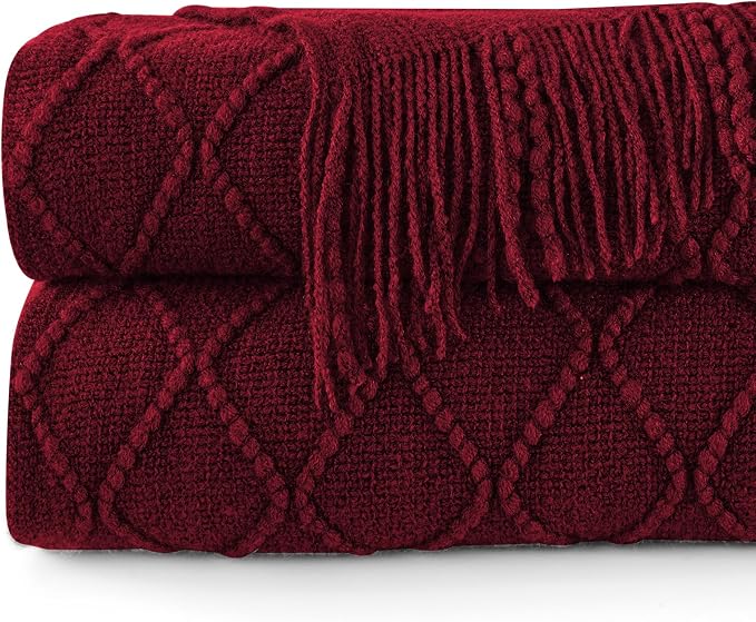 inhand Knitted Throw Blankets for Couch and Bed, Soft Cozy Knit Blanket - Image 7