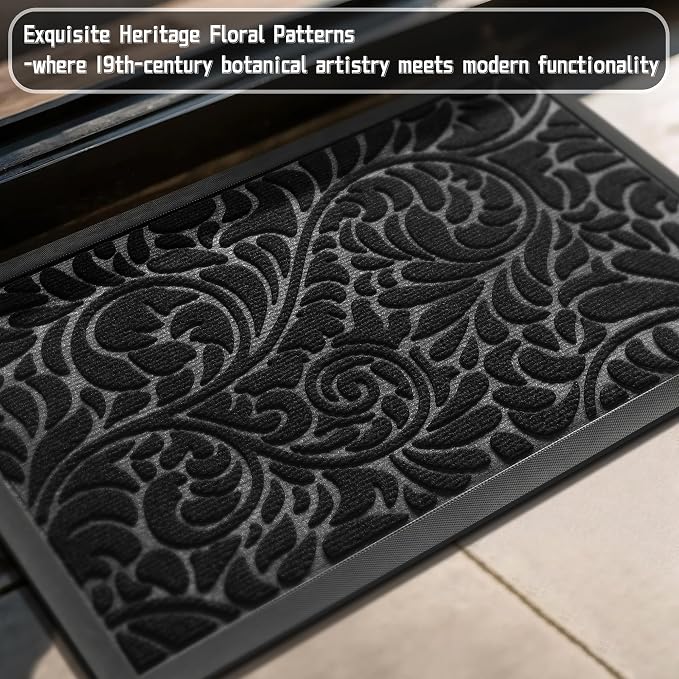 Yimobra Door Mat Outside Entrance 29.5x17, Waterproof Sturdy Outdoor Mats - Image 4