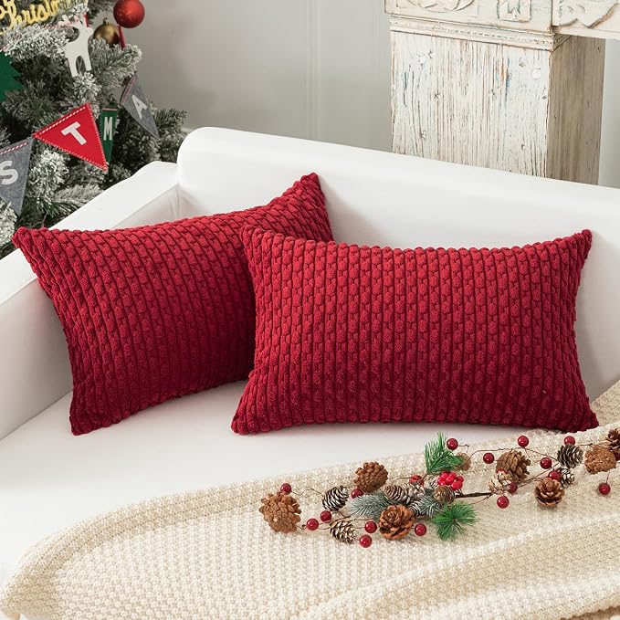 Kevin Textile 12x20 Inch Pillow Cover 1 Pack Boho Christmas Decorative Soft - Image 4