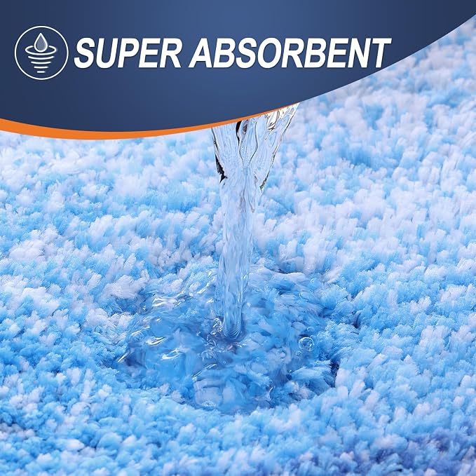 OLANLY Luxury Toilet Rugs U-Shaped 24x20, Extra Soft and Absorbent Microfiber - Image 4