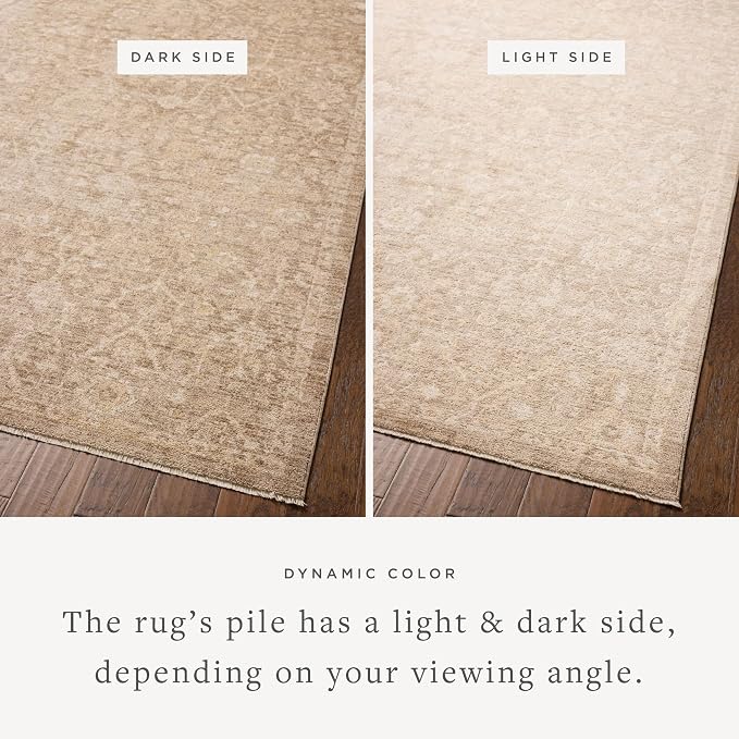Loloi Chris Loves Julia Palma Collection PLM-01 Bark/Natural 3'-6" x 5'-6" - Image 3