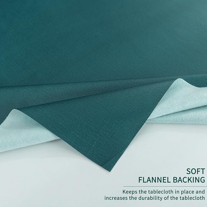 Square Table Cloth, 100% Waterproof Tablecloth Oil Proof Spill Proof Vinyl - Image 6