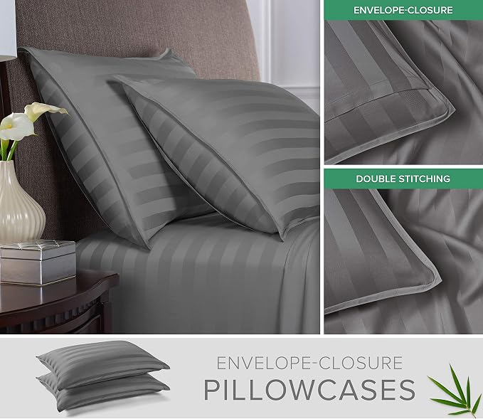 Pure Bamboo California King Sheets, Genuine 100% Organic Viscose Derived from - Image 3