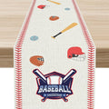 Baseball Table Runner, Seasonal Baseball Sports Themed Birthday Party Decor by Unknown