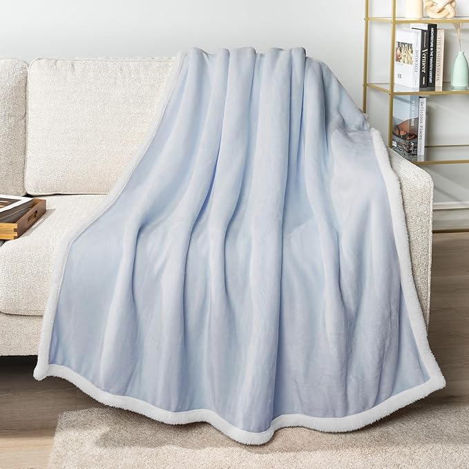 PAVILIA Sherpa Fleece Throw Blanket - Image 2