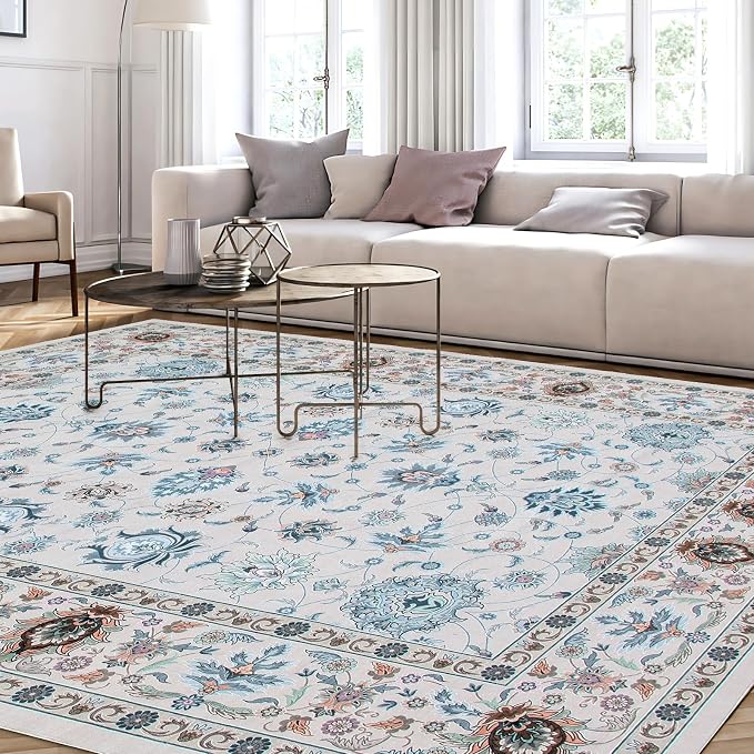WILLSUN Washable Area Rugs, 9x12 Non-Slip Boho Large Area Rugs - Image 8
