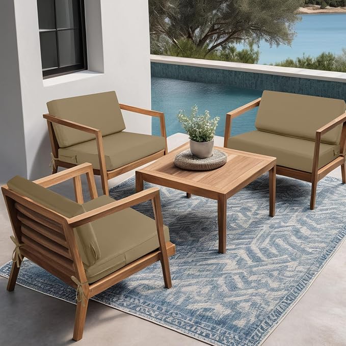 idee-home Outdoor Cushions for Patio Furniture, Outdoor Seat Cushion, - Image 3