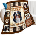 Bernese Mountain Dog Print Blanket Best Dog Pet Animal Throw Blankets by feorafei