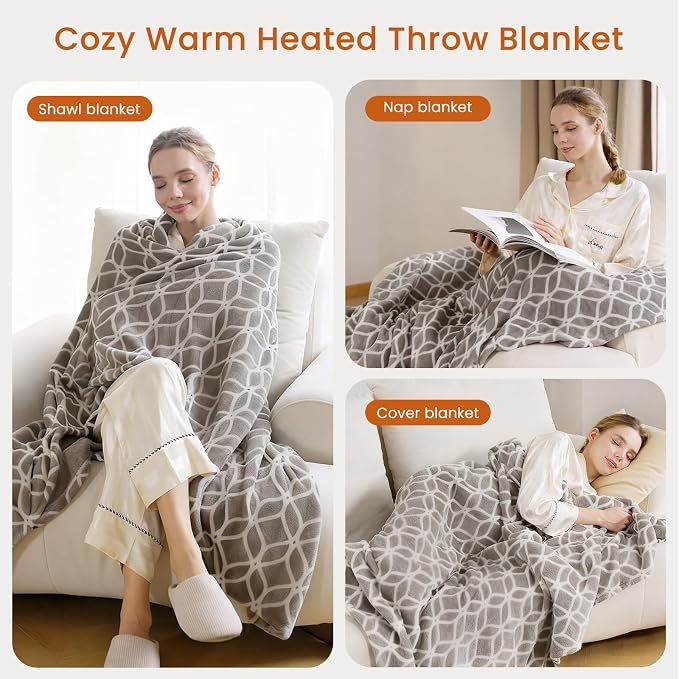 Heated Blanket Electric Throw Blanket - Image 4