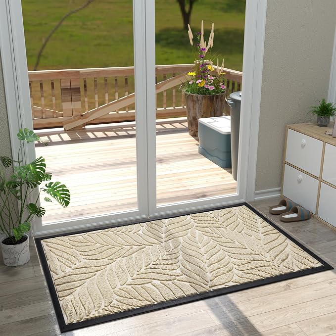 Yimobra 47x32 Large Door Mat Outdoor Indoor, All-Season Waterproof Door Mat - Image 3