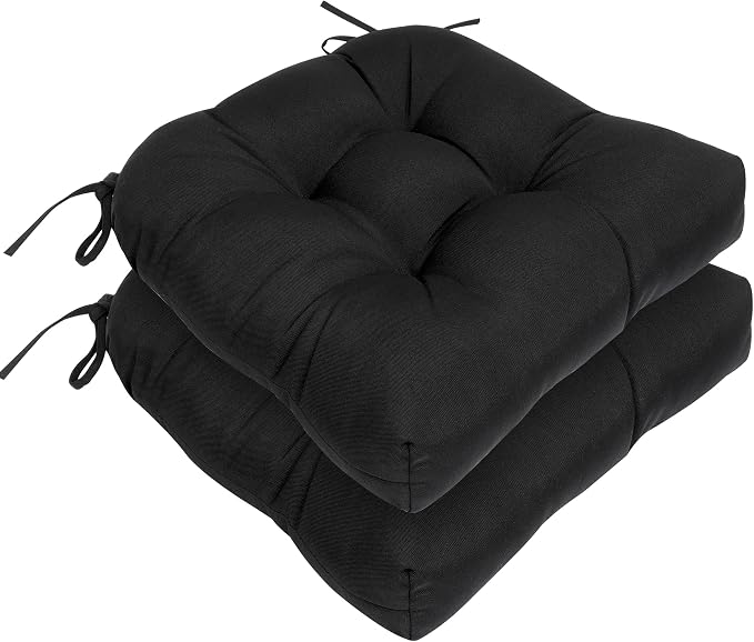 RACE LEAF Outdoor Cushions 17" x 17" Patio Chair Seat Pads, Water-Resistant by RACELEAF