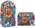 Bright Blossoms Dust Cover Set Washable Coffee Maker Appliance Blender Covers by Pointodoor