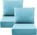 Luxury 6" Outdoor Cushions for Patio Furniture, Fade Resistant Couch Chair by Pugire