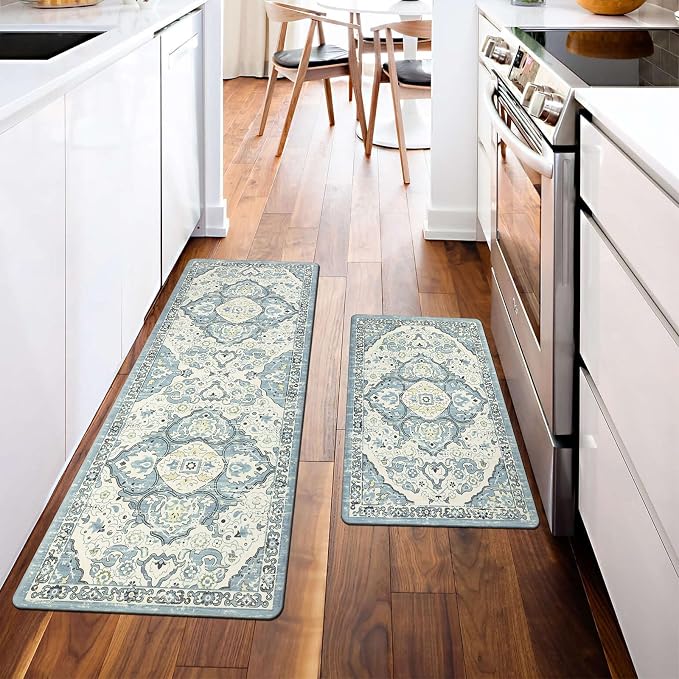 Ileading Anti Fatigue Kitchen Rugs Sets of 2 Cushioned Kitchen Mats - Image 2