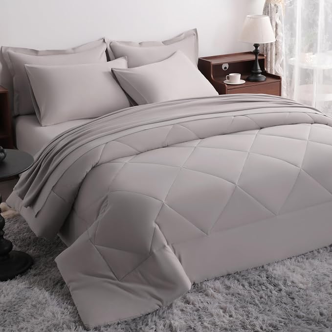 NTBAY Queen Comforter Set with Sheets, 7 Pieces Soft and Breathable Queen by NTBAY