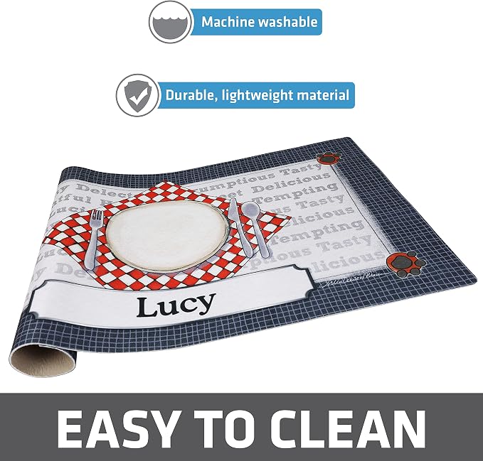 Drymate Personalized Pet Bowl Placemat, Custom Dog & Cat Food Feeding Mat - Image 4