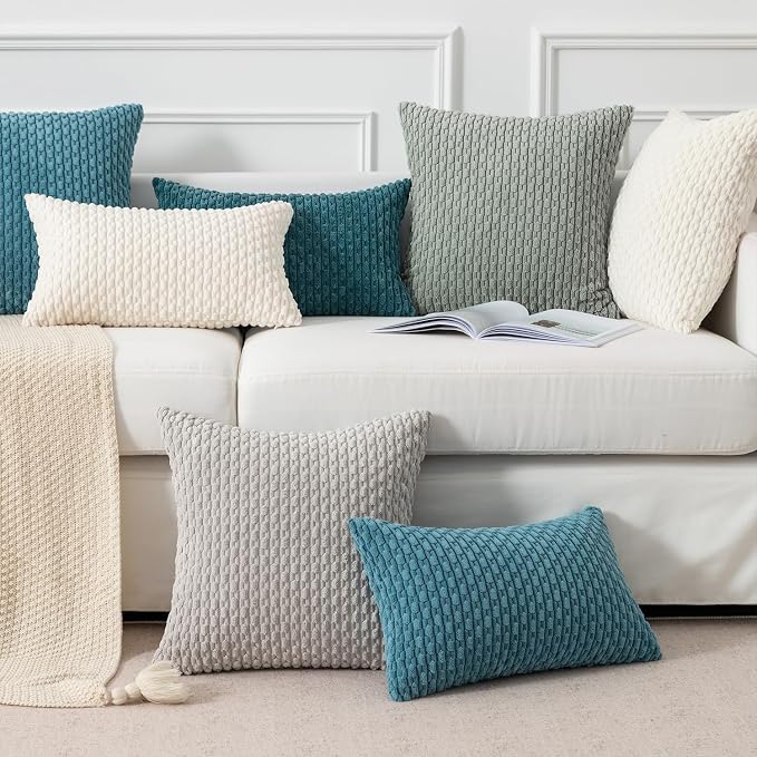 Kevin Textile 12x24 Inch Pillow Cover 1 Pack Boho Decorative Soft Striped - Image 7