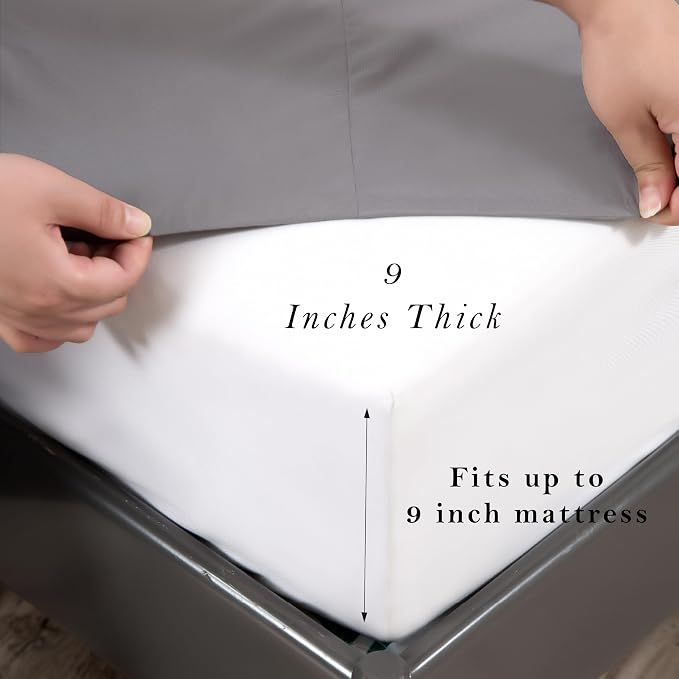 Fitted Sheets 31x75 Inches, 2 Pack Super Soft Microfiber Cot Size Sheet Set - Image 5