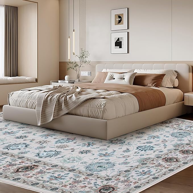 WILLSUN Washable Area Rugs, 9x12 Non-Slip Boho Large Area Rugs - Image 2