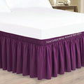 Purple Wrap Around Bed Skirts by Unknown