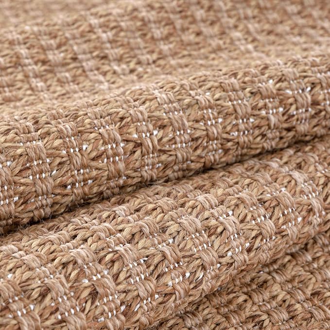 Easy Jute Runner Rug 2x7 Indoor Outdoor Natural Rugs Solid Fiber Rug Woven Area - Image 6