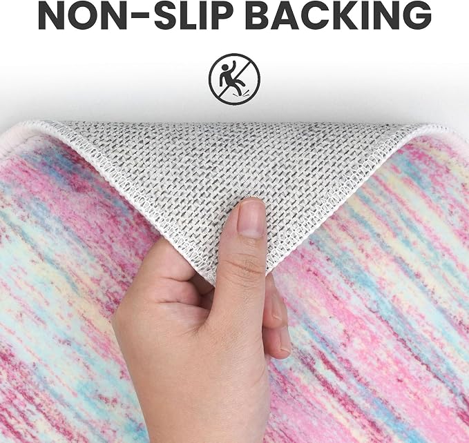 2x6 Modern Abstract Runner Rug for Hallways, Non-Shedding Washable Rug for - Image 6