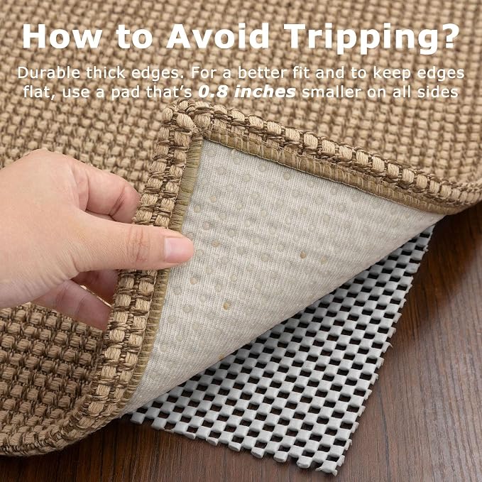 KOZYFLY Washable Area Rug 5x7 ft Rubber Backed Non Slip Rugs - Image 5