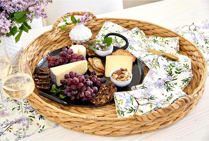 Solino Home Lilacs Floral Print Table Runner 108 Inches Long - Image 6