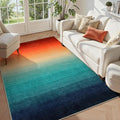 Wonnitar Colorful Area Rug 5x7, Washable Modern Ombre Christmas Rugs by Wonnitar
