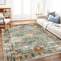 Area Rug 6'x9' Washable Vintage Traditional Distressed Thin Retro Kitchen by CHAMPLANT