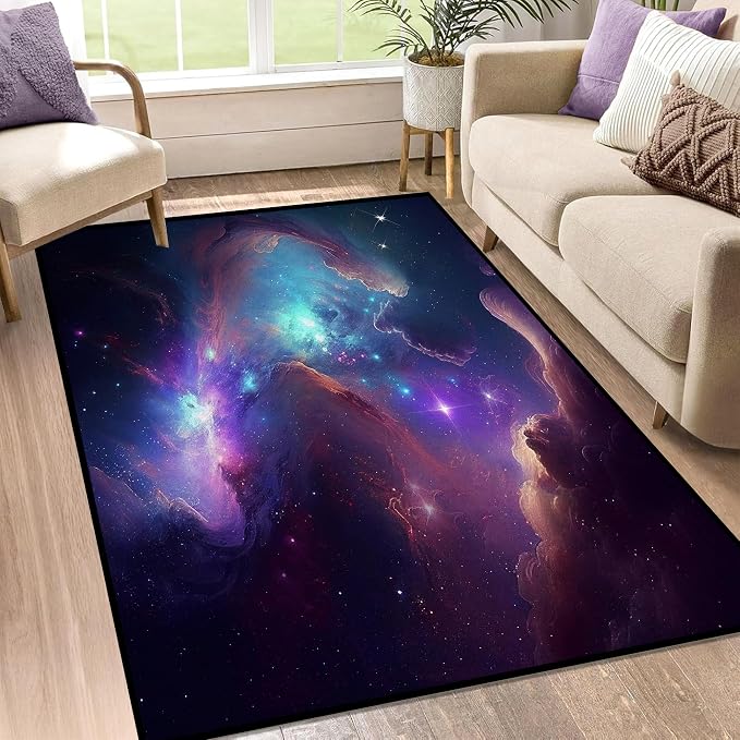 Galaxy Area Rug Bedroom Living Room by CERYUEE