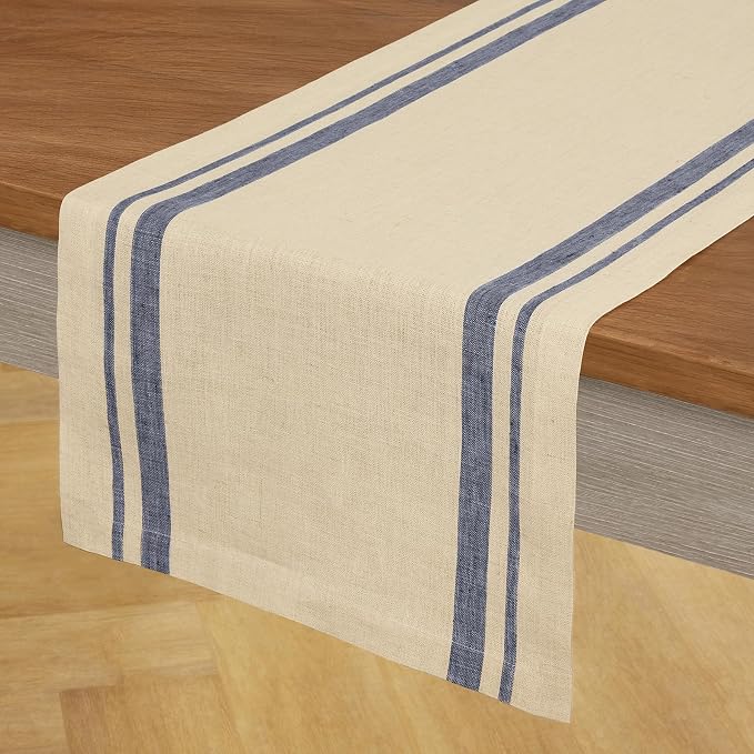 Solino Home Linen Table Runner 72 Inches Long - Image 2
