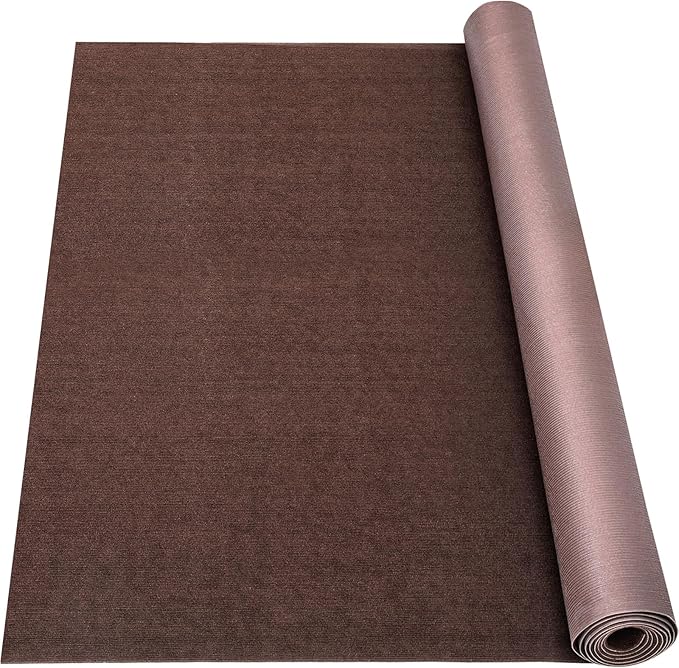 Marine Carpet, 6 FT x 10 FT Brown Indoor Outdoor Surface 0.2" Thick Boat Carpet by Unknown