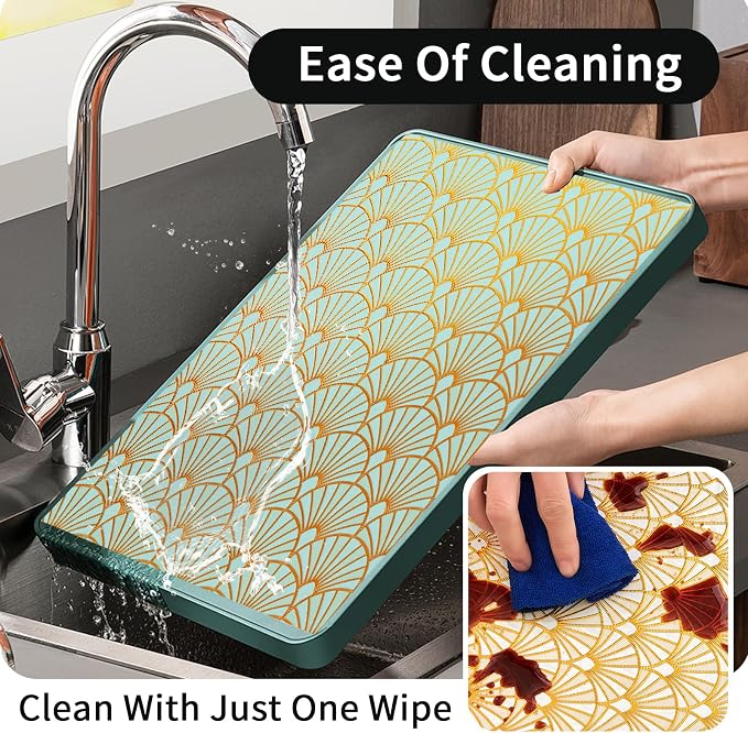 Drawer and Shelf Liner for Kitchen Cabinet: 17 in X 20 Ft Waterproof Shelf - Image 5