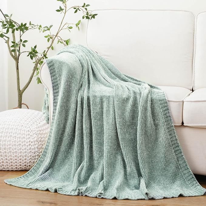 BATTILO HOME Sage Green Throw Blanket - Image 6