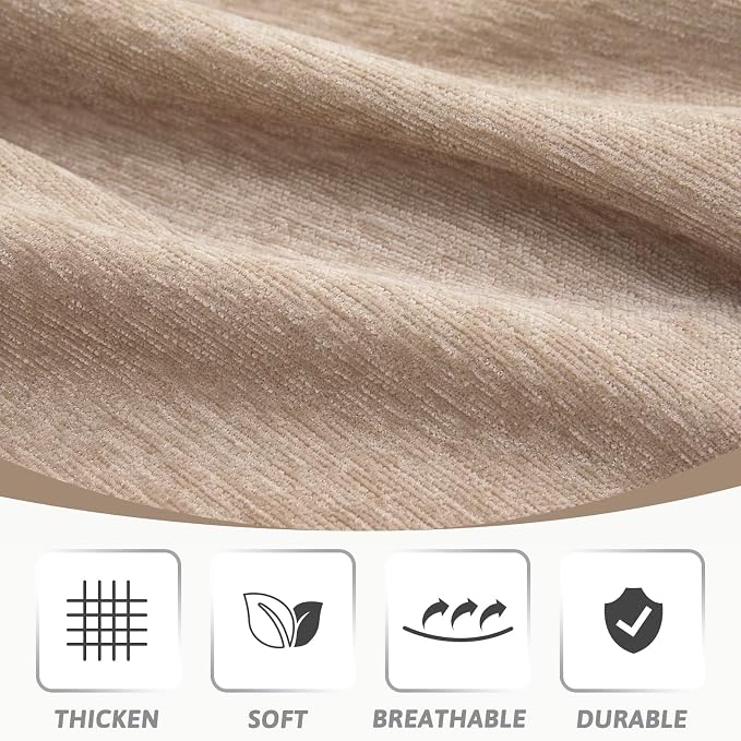 MEETSKY L Shaped Couch Covers for 2 Cushion Couch Sofa Sectional Sofa Covers - Image 4