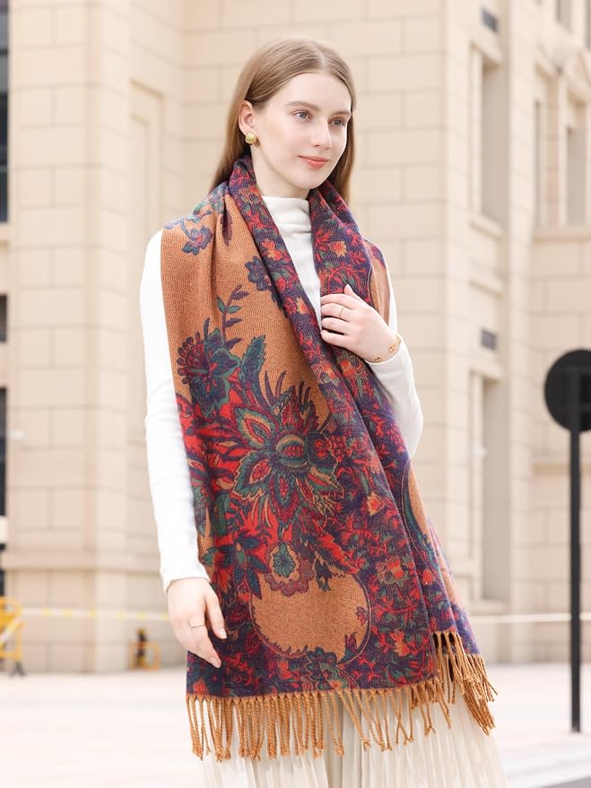 Wander Agio Warm Fashion Scarf Long Shawl Large Blanket Winter Wraps Scarves - Image 7