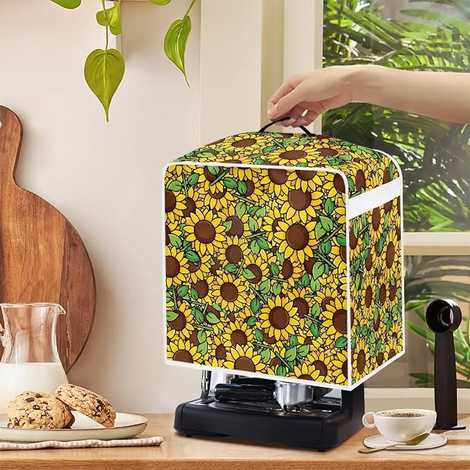 Coffee Machine Dust Covers Stain Fingerprint Resistant Kitchen Appliance Covers - Image 7