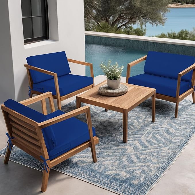 idee-home Outdoor Cushions for Patio Furniture, Outdoor Seat Cushion, - Image 3