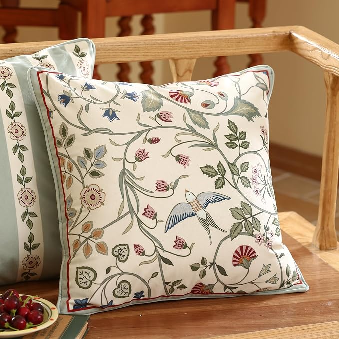 Square Throw Pillow Covers Pack of 2, Decoration Pillows Cushion Covers - Image 2